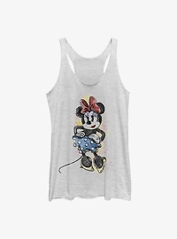 Disney Minnie Mouse Artsy Womens Tank Top