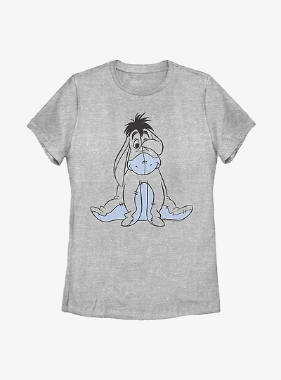 Disney Winnie The Pooh Basic Sketch Eeyore Womens T-Shirt