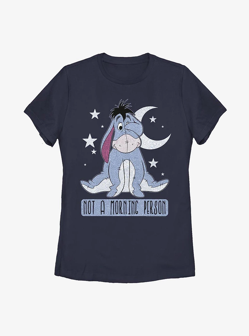 Disney Winnie The Pooh Eeyore Not Morning Womens T-Shirt