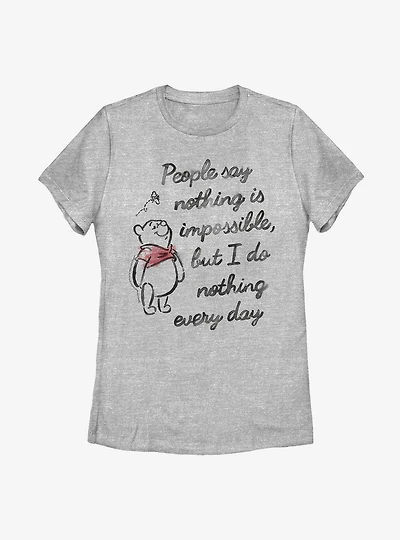 Disney Winnie The Pooh Impossible Womens T-Shirt