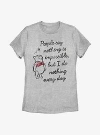 Disney Winnie The Pooh Impossible Womens T-Shirt