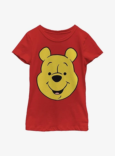 Disney Winnie The Pooh Big Face Youth Girls T-Shirt
