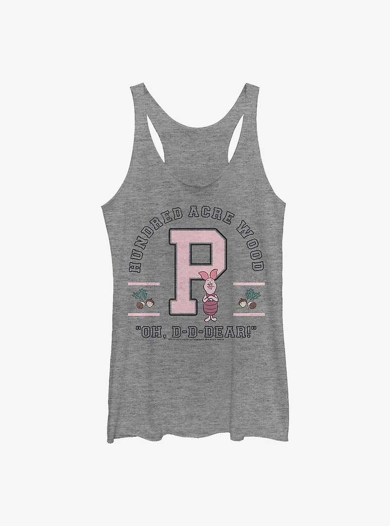 Disney Winnie The Pooh Piglet Collegiate Womens Tank Top
