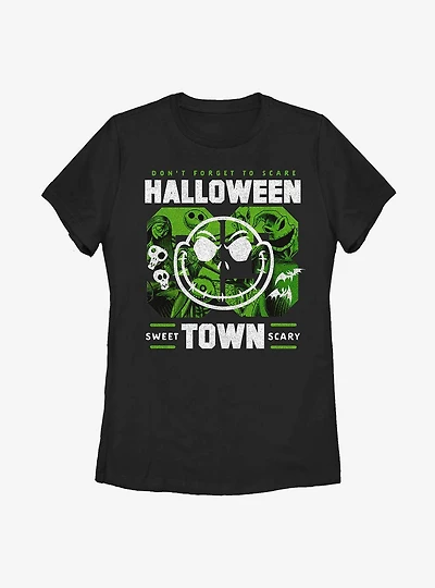 Disney The Nightmare Before Christmas Halloweentown College Womens T-Shirt