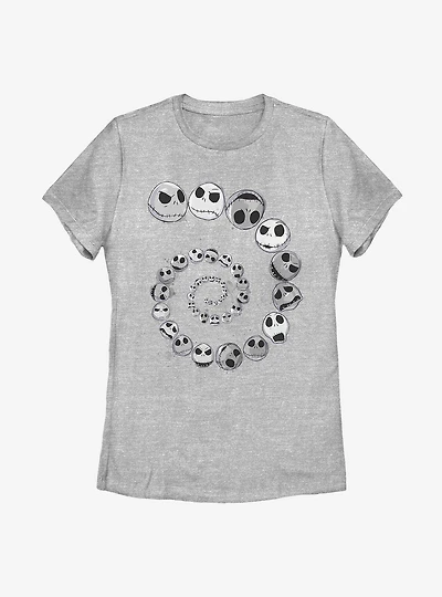 Disney The Nightmare Before Christmas Jack Emotions Spiral Womens T-Shirt