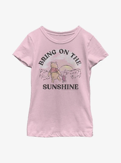 Disney Winnie The Pooh Bring On Sunshine Youth Girls T-Shirt