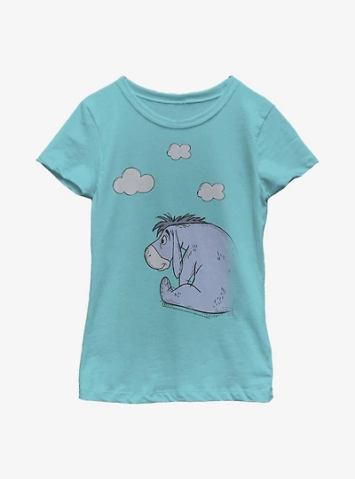 Disney Winnie The Pooh Clouldy Eeyore Youth Girls T-Shirt