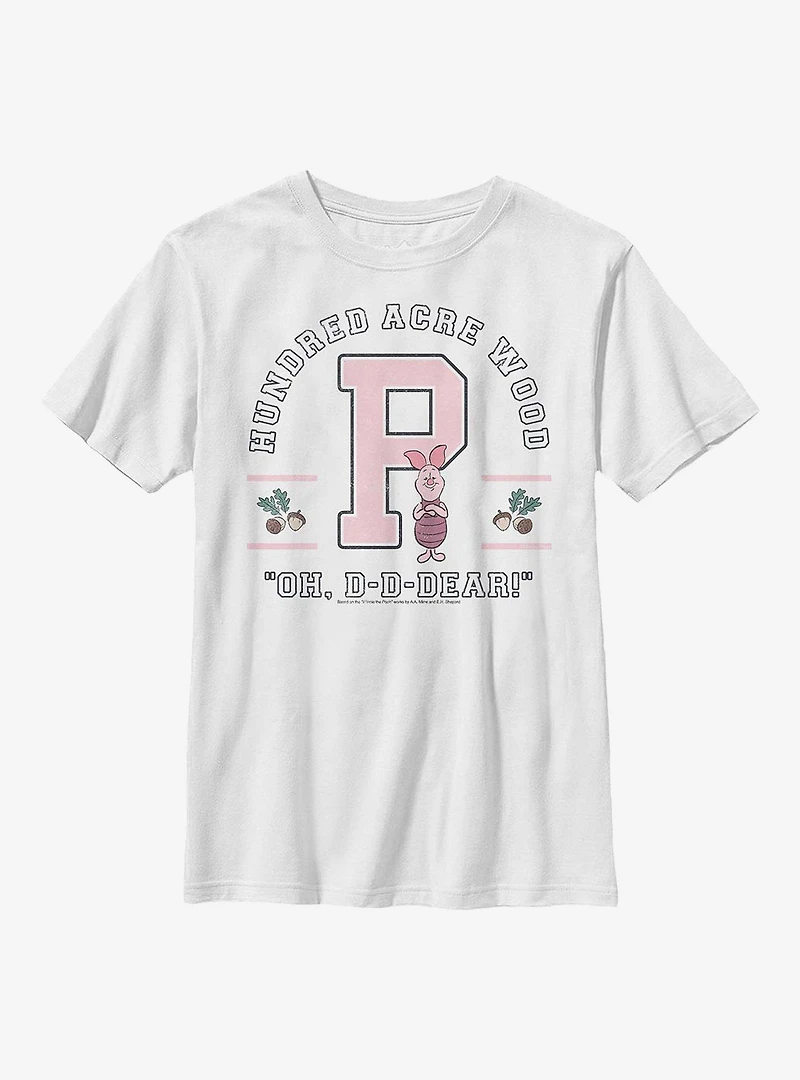 Disney Winnie The Pooh Piglet Collegiate Youth T-Shirt