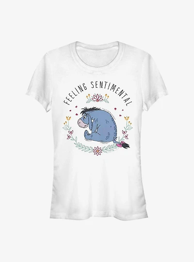 Disney Winnie The Pooh Eeyore Flowers Girls T-Shirt