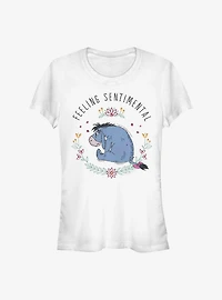 Disney Winnie The Pooh Eeyore Flowers Girls T-Shirt