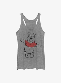 Disney Winnie The Pooh Basic Sketch Girls Tank