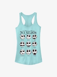 Disney The Nightmare Before Christmas Jack Emotions Girls Tank