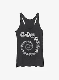 Disney The Nightmare Before Christmas Jack Emotions Spiral Girls Tank