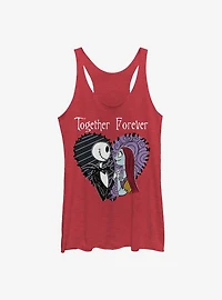 The Nightmare Before Christmas Jack & Sally Together Forever Girls Tank Top