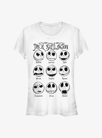 Disney The Nightmare Before Christmas Jack Emotions Girls T-Shirt
