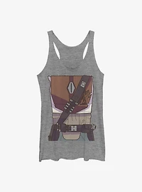 Star Wars The Mandalorian Drawn Costume Girls Tank