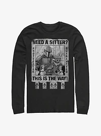 Star Wars The Mandalorian Protection Guaranteed Long-Sleeve T-Shirt