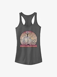 Star Wars The Mandalorian Child Inside Lines Girls Tank