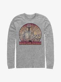 Star Wars The Mandalorian Child Inside Lines Long-Sleeve T-Shirt