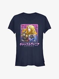 Castlevania Japanese Text Group Girls T-Shirt