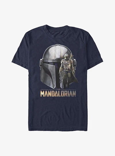 Star Wars The Mandalorian Mando Helmet T-Shirt