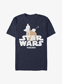 Star Wars The Mandalorian Child Sunset Duo T-Shirt