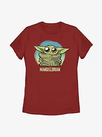 Star Wars The Mandalorian Child Cute Baby Heart Womens T-Shirt