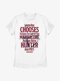 Star Wars The Mandalorian Mandalore Line Womens T-Shirt