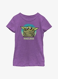Star Wars The Mandalorian Child Cute Baby Heart Youth Girls T-Shirt