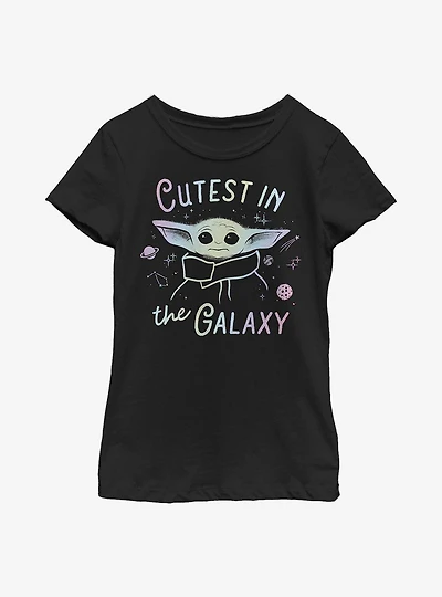 Star Wars The Mandalorian Child Cutest Galaxy Youth Girls T-Shirt