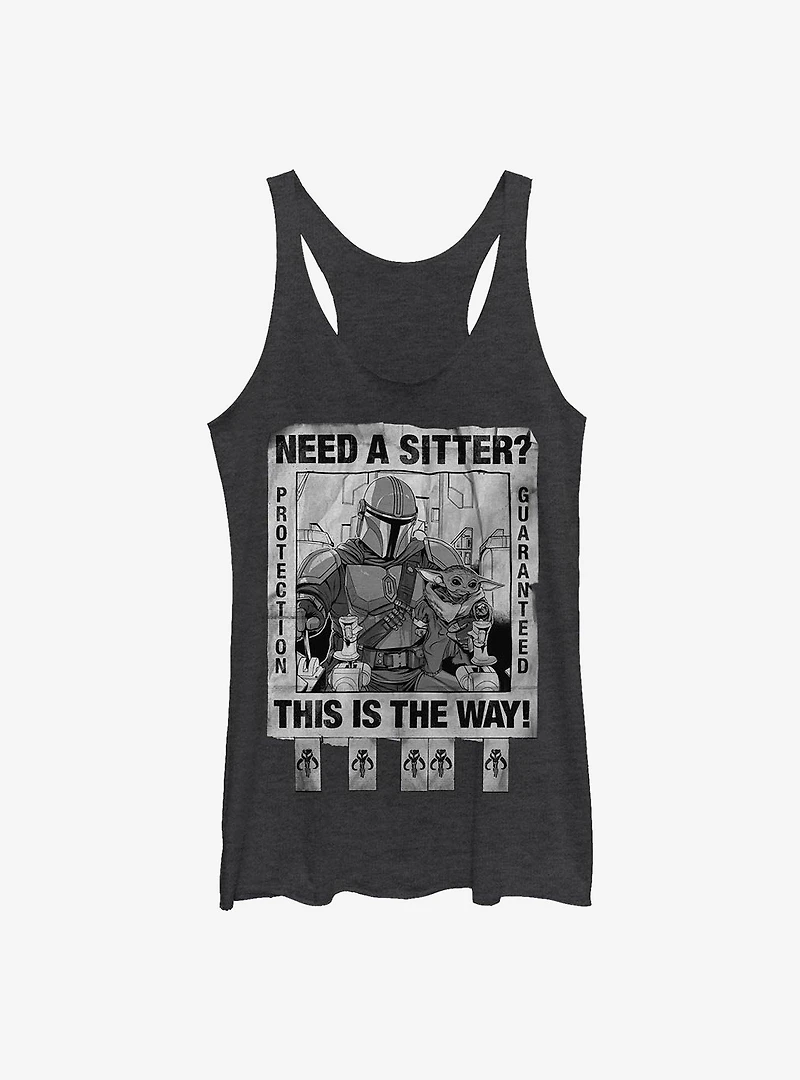 Star Wars The Mandalorian Child Protection Guaranteed Womens Tank Top