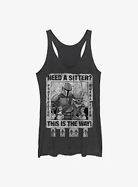 Star Wars The Mandalorian Child Protection Guaranteed Womens Tank Top