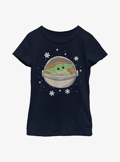 Star Wars The Mandalorian Child Cold Yoda Youth Girls T-Shirt