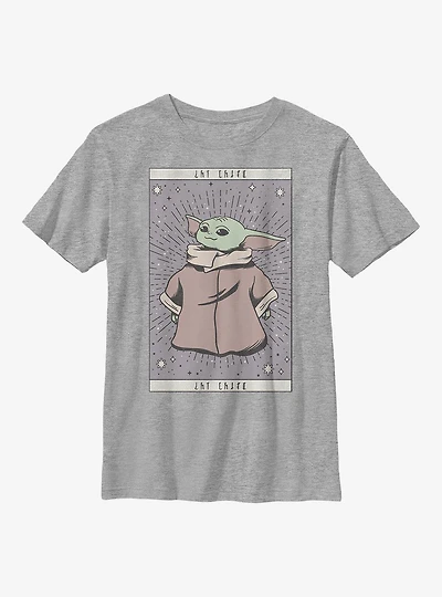Star Wars The Mandalorian Child Tarot Youth T-Shirt