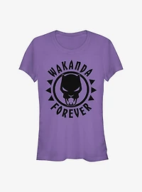 Marvel Black Panther Logo Girls T-Shirt