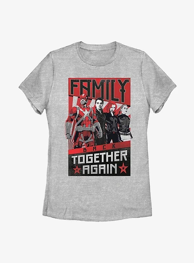 Marvel Black Widow Together Again Womens T-Shirt