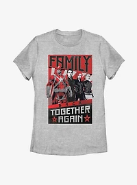 Marvel Black Widow Together Again Womens T-Shirt