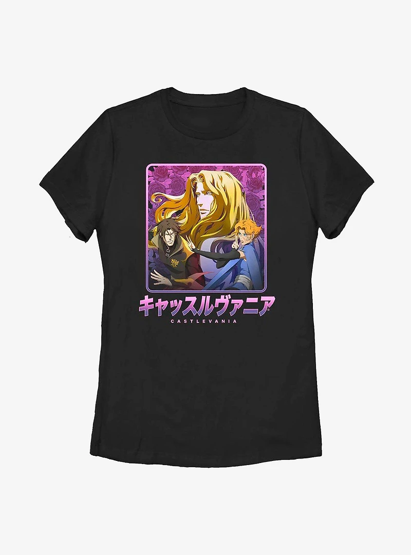 Castlevania Japanese Text Womens T-Shirt