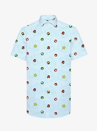 Super Mario Bros. Icons Summer Button-Up Shirt
