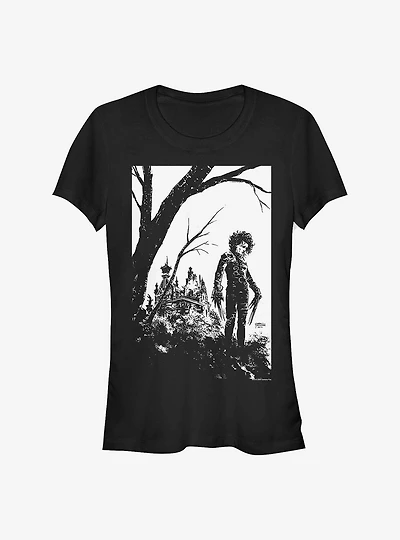 Edward Scissorhands Black And White Cover Girls T-Shirt Hot Topic Exclusive