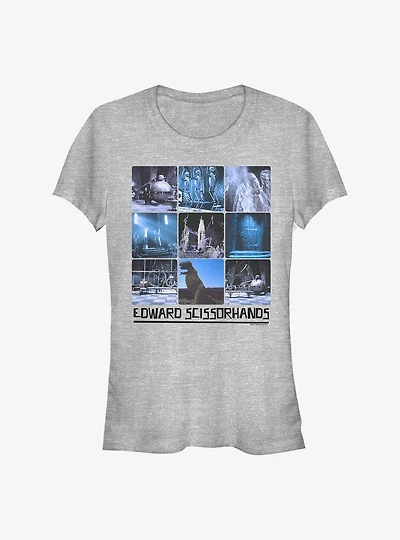 Edward Scissorhands Collage Girls T-Shirt