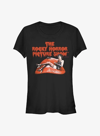 Rocky Horror Picture Show Frank And Lips Girls T-Shirt
