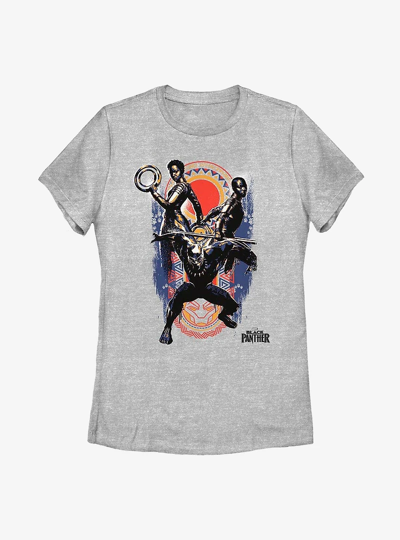Marvel Black Panther Big Three Womens T-Shirt