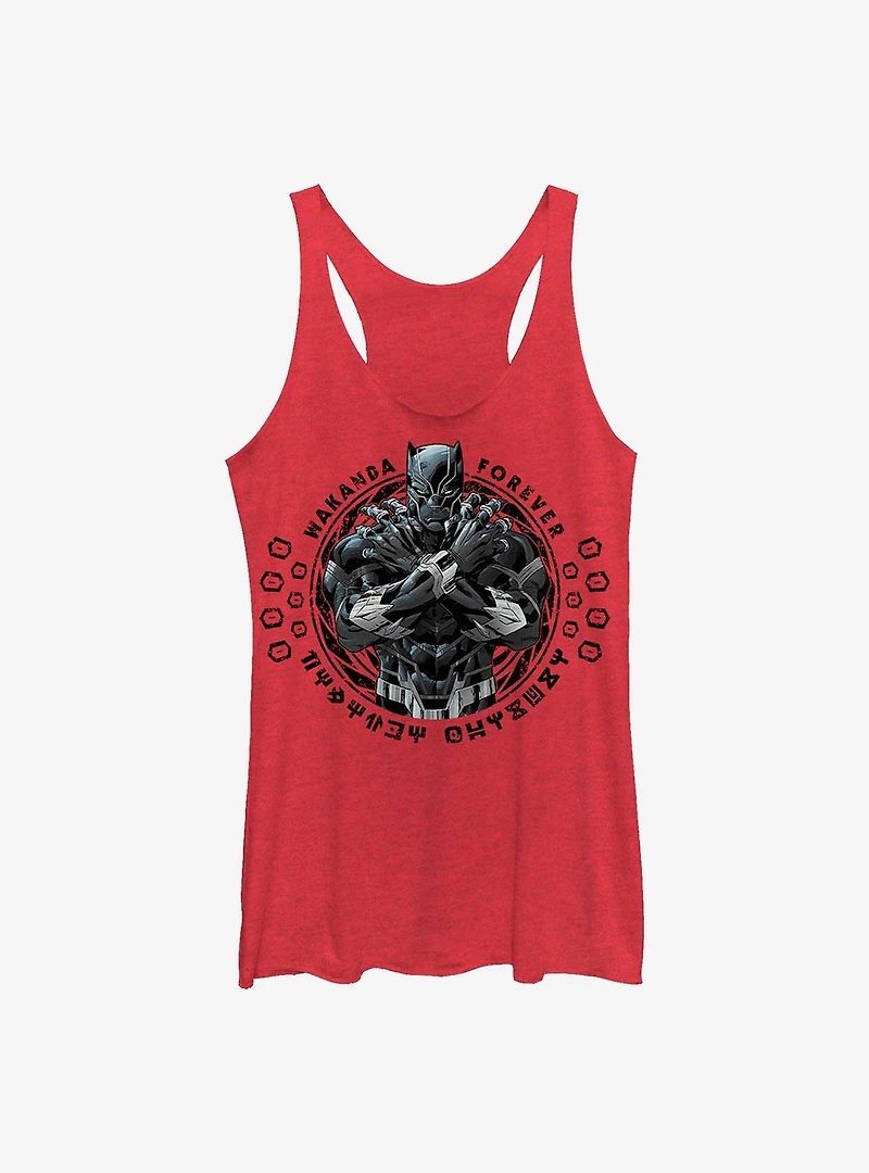 Marvel Black Panther Crossed Arms Womens Tank Top
