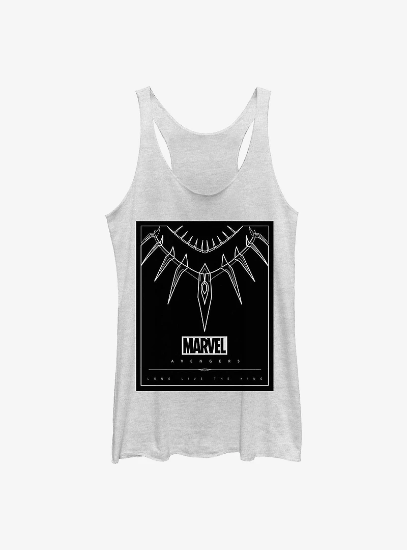 Marvel Black Panther Necklace Womens Tank Top