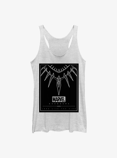 Marvel Black Panther Necklace Womens Tank Top