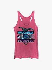 Marvel Black Panther Wakanda Crosshatch Womens Tank Top