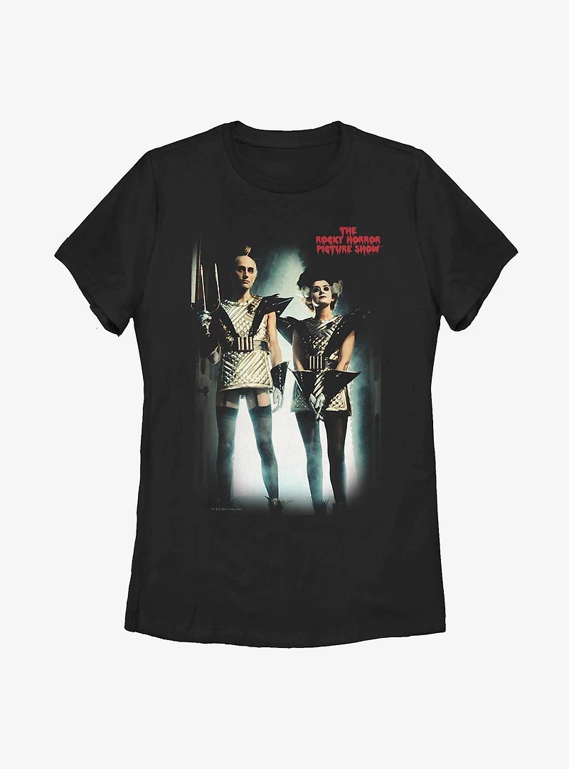 The Rocky Horror Picture Show Gold Scene Womens T-Shirt