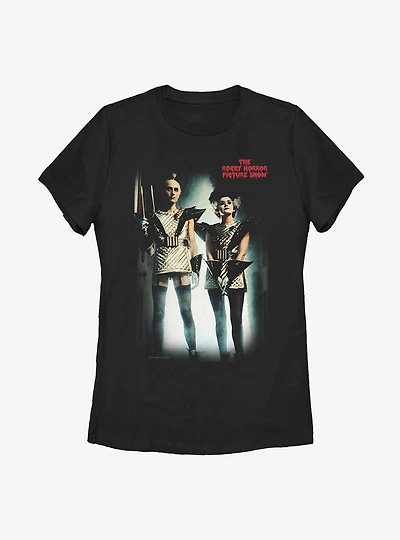 The Rocky Horror Picture Show Gold Scene Womens T-Shirt