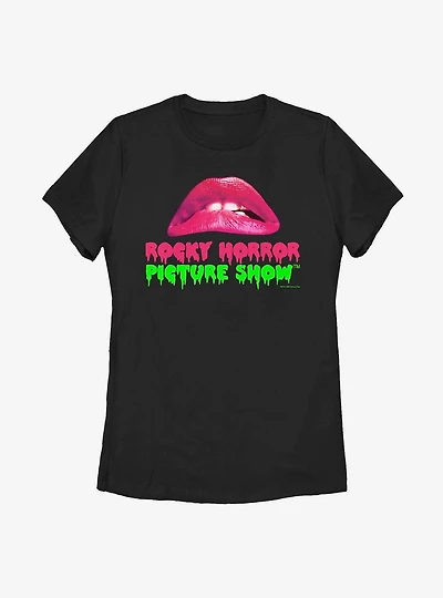 The Rocky Horror Picture Show Lips And Logo Womens T-Shirt